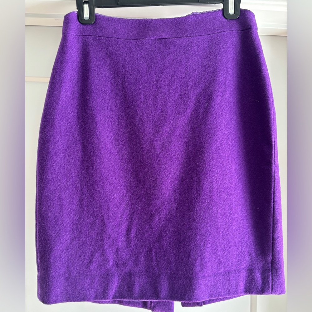 J. Crew Vibrant Purple Pencil Skirt